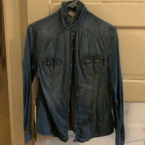 Jean style Button up long sleeve